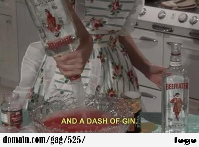 and a dash of gin
