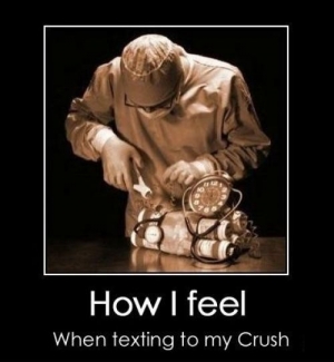 This's how I feel while texting my crush